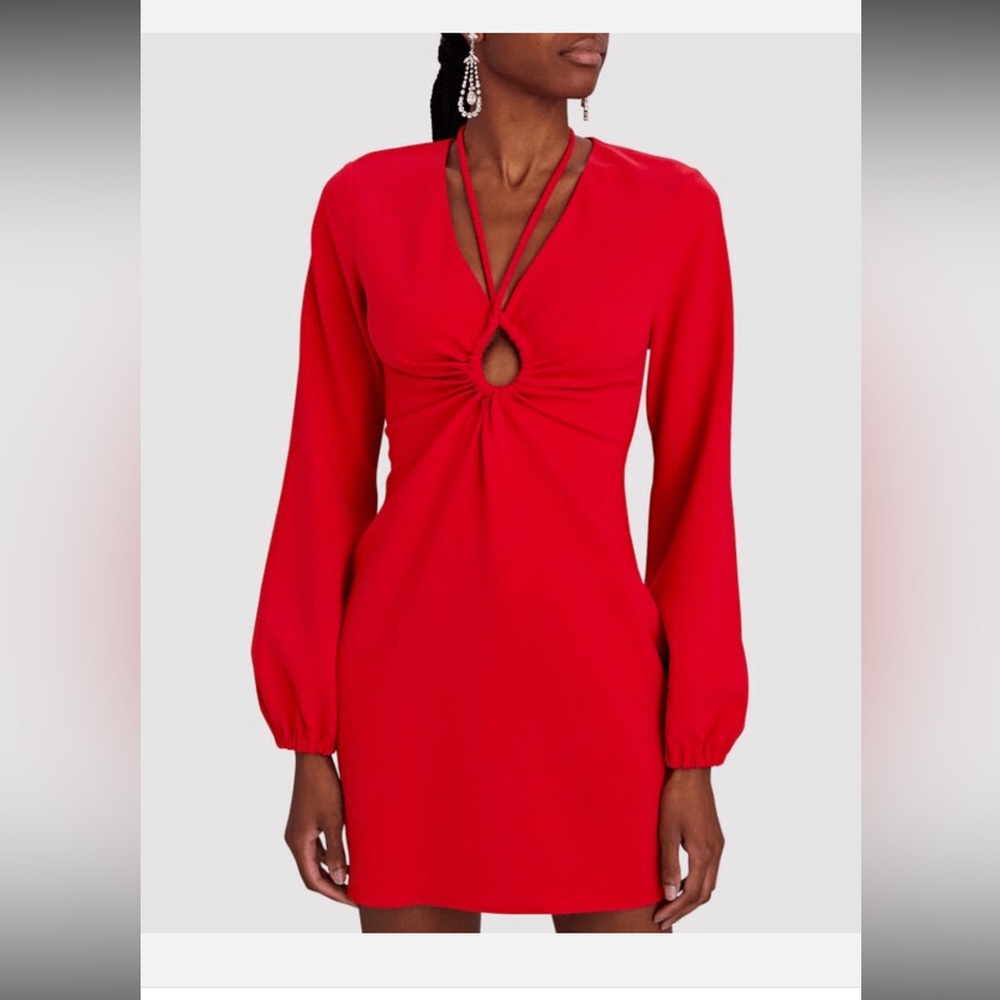 ALC Red Long-Sleeve Dress